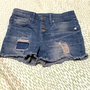 Denim shorts
